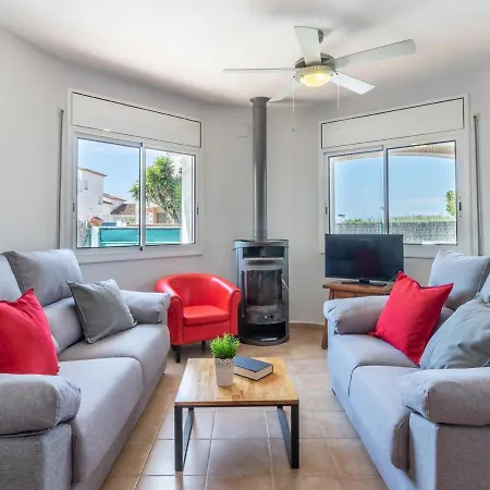 Casa Con Piscina, A/a, Wifi, Barbacoa, A 200 M De La Playa - Es-89-75